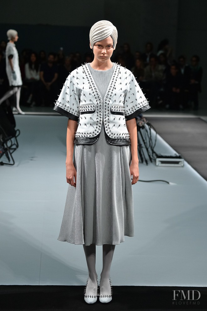 Arina Levchenko featured in  the Anrealage fashion show for Spring/Summer 2015