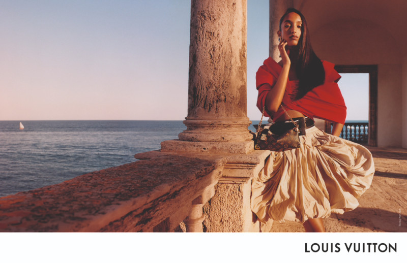 Mona Tougaard featured in  the Louis Vuitton advertisement for Resort 2025