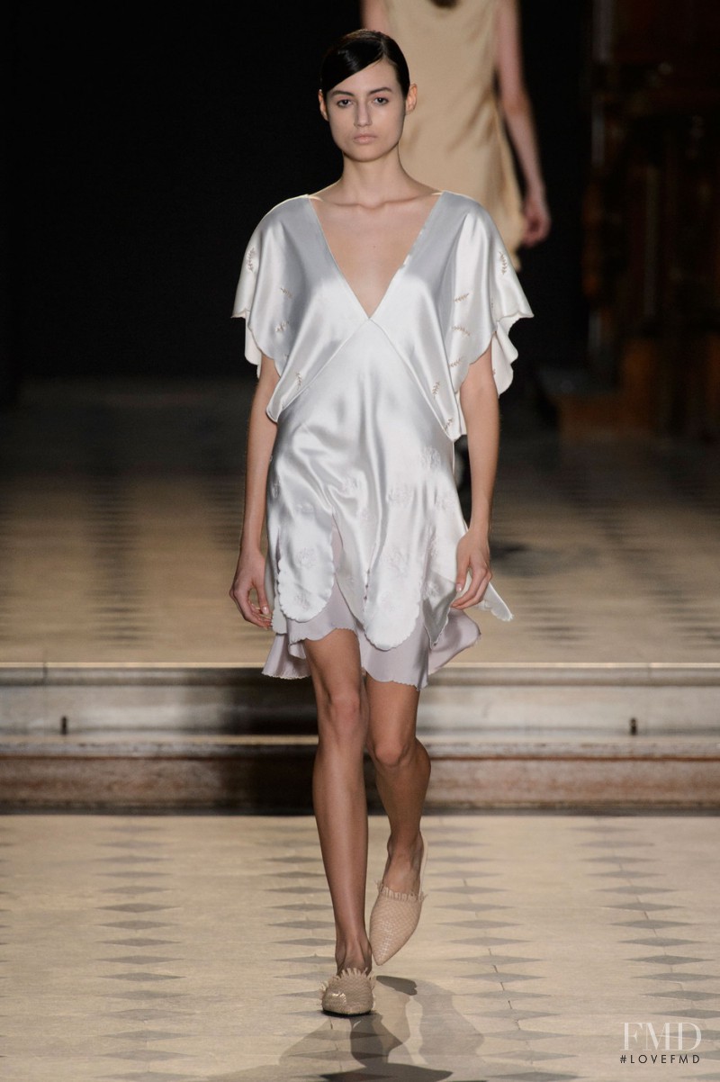 Bruna Ludtke featured in  the Sharon Wauchob fashion show for Spring/Summer 2015