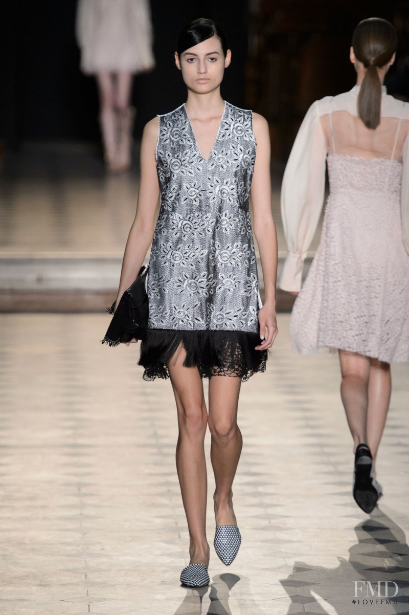 Bruna Ludtke featured in  the Sharon Wauchob fashion show for Spring/Summer 2015