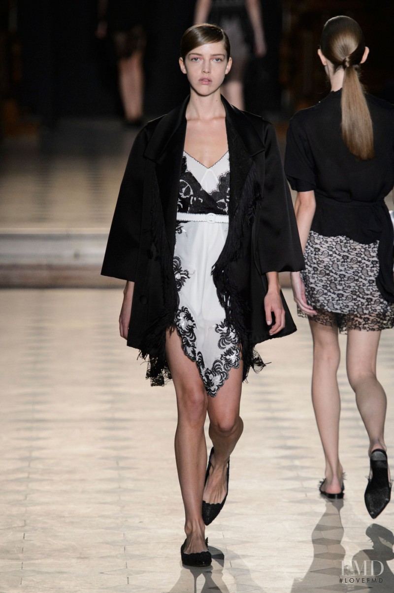Mari Nylander featured in  the Sharon Wauchob fashion show for Spring/Summer 2015