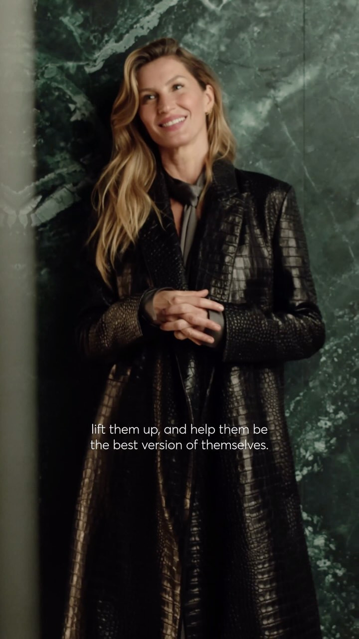 Gisele Bundchen featured in  the Boss by Hugo Boss advertisement for Holiday 2024