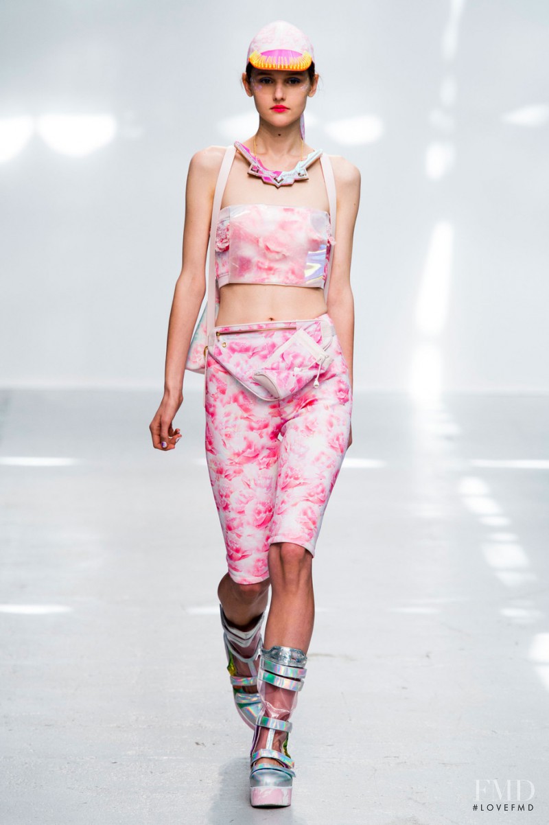 Luba Hryniv featured in  the Manish Arora fashion show for Spring/Summer 2015