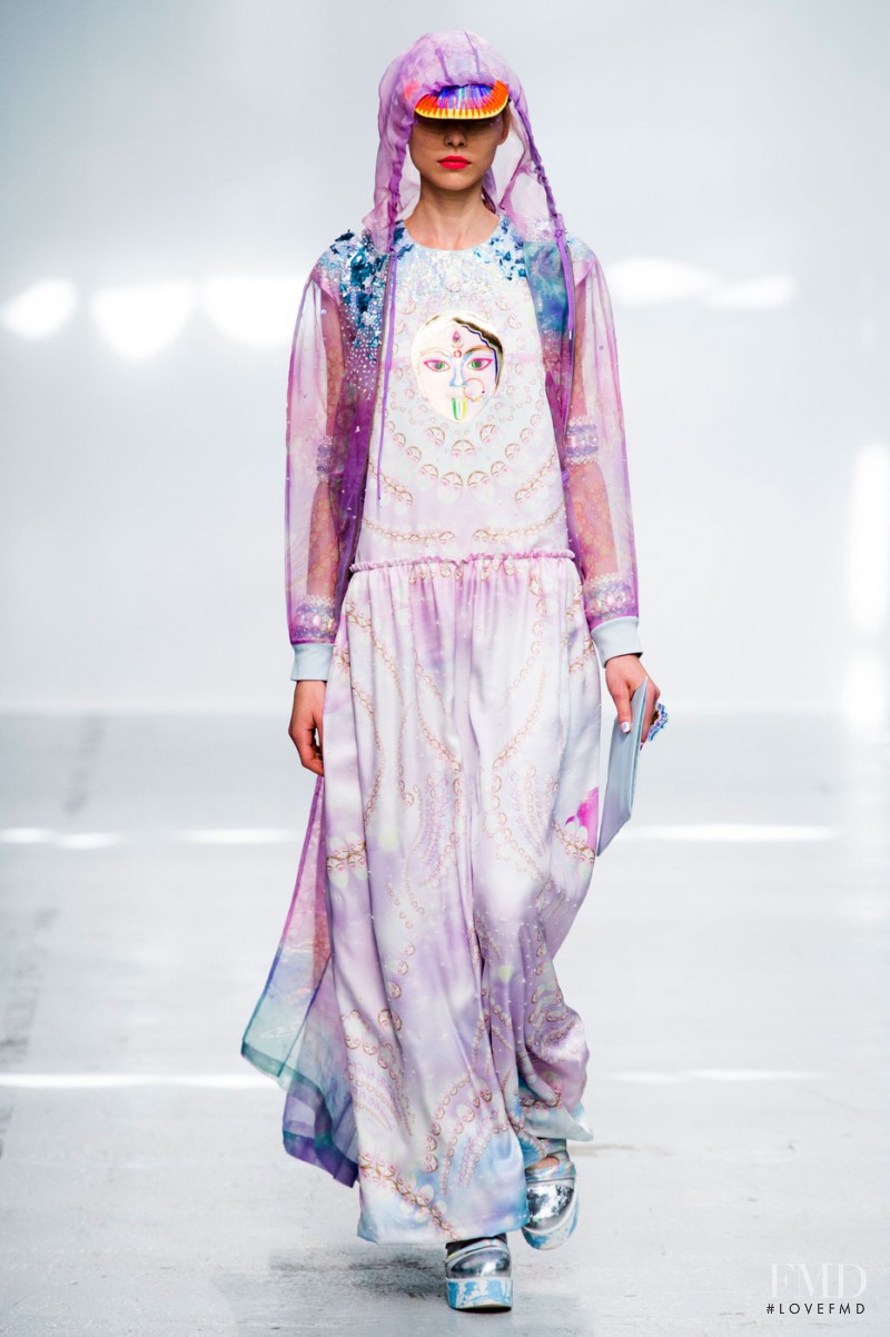 Maja Brodin featured in  the Manish Arora fashion show for Spring/Summer 2015