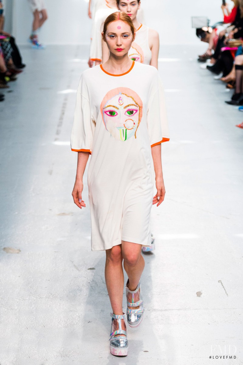 Maja Brodin featured in  the Manish Arora fashion show for Spring/Summer 2015