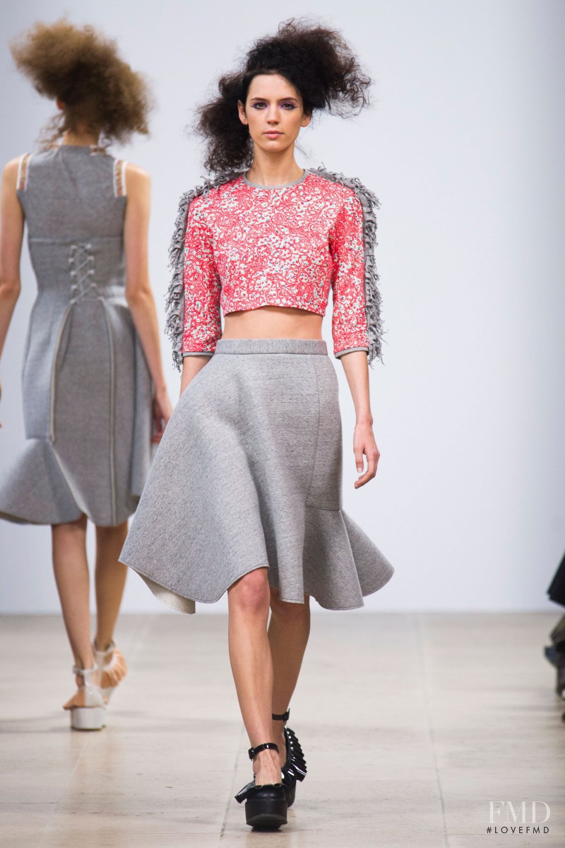 Sarah Stewart featured in  the Julien David fashion show for Spring/Summer 2015