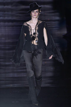 Julien Macdonald fashion show for Autumn/Winter 2002