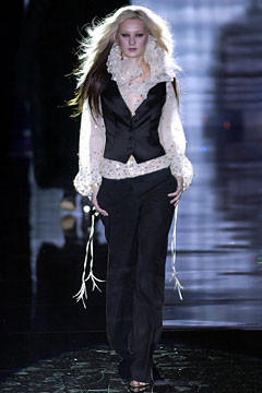 Julien Macdonald fashion show for Autumn/Winter 2002
