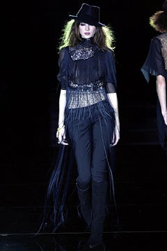 Julien Macdonald fashion show for Autumn/Winter 2002