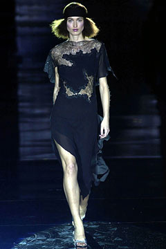 Julien Macdonald fashion show for Autumn/Winter 2002