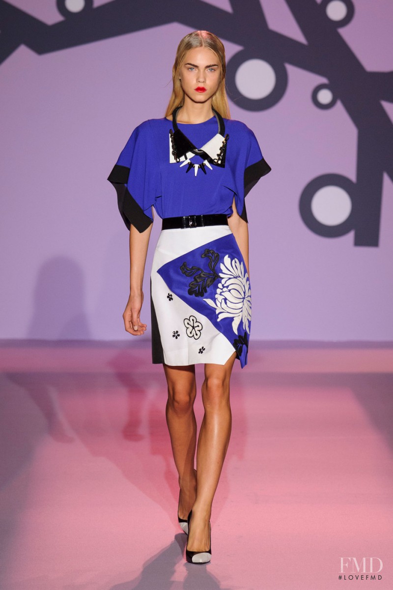 Line Brems featured in  the Andrew Gn fashion show for Spring/Summer 2015