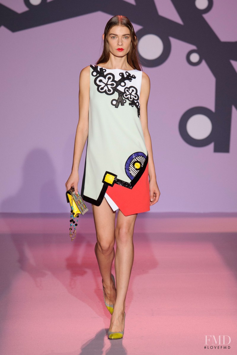 Adrianna Zajdler featured in  the Andrew Gn fashion show for Spring/Summer 2015