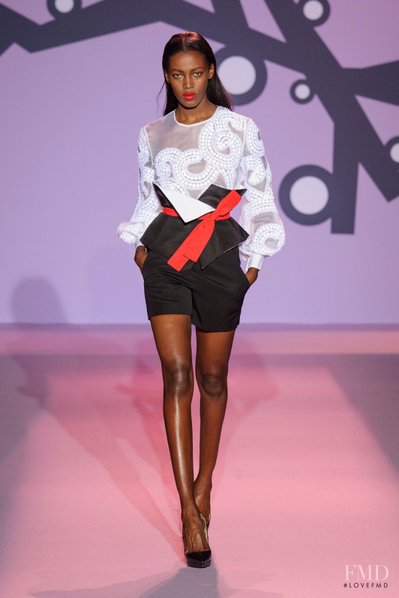 Kai Newman featured in  the Andrew Gn fashion show for Spring/Summer 2015