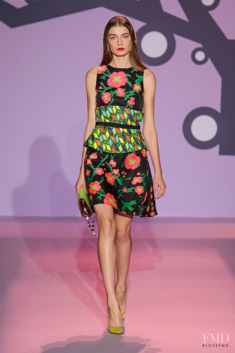 Adrianna Zajdler featured in  the Andrew Gn fashion show for Spring/Summer 2015