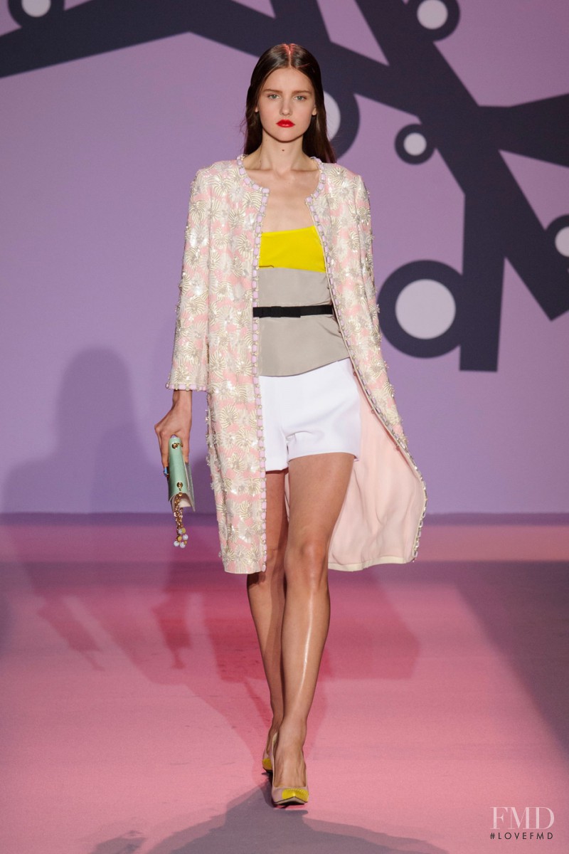 Luba Hryniv featured in  the Andrew Gn fashion show for Spring/Summer 2015
