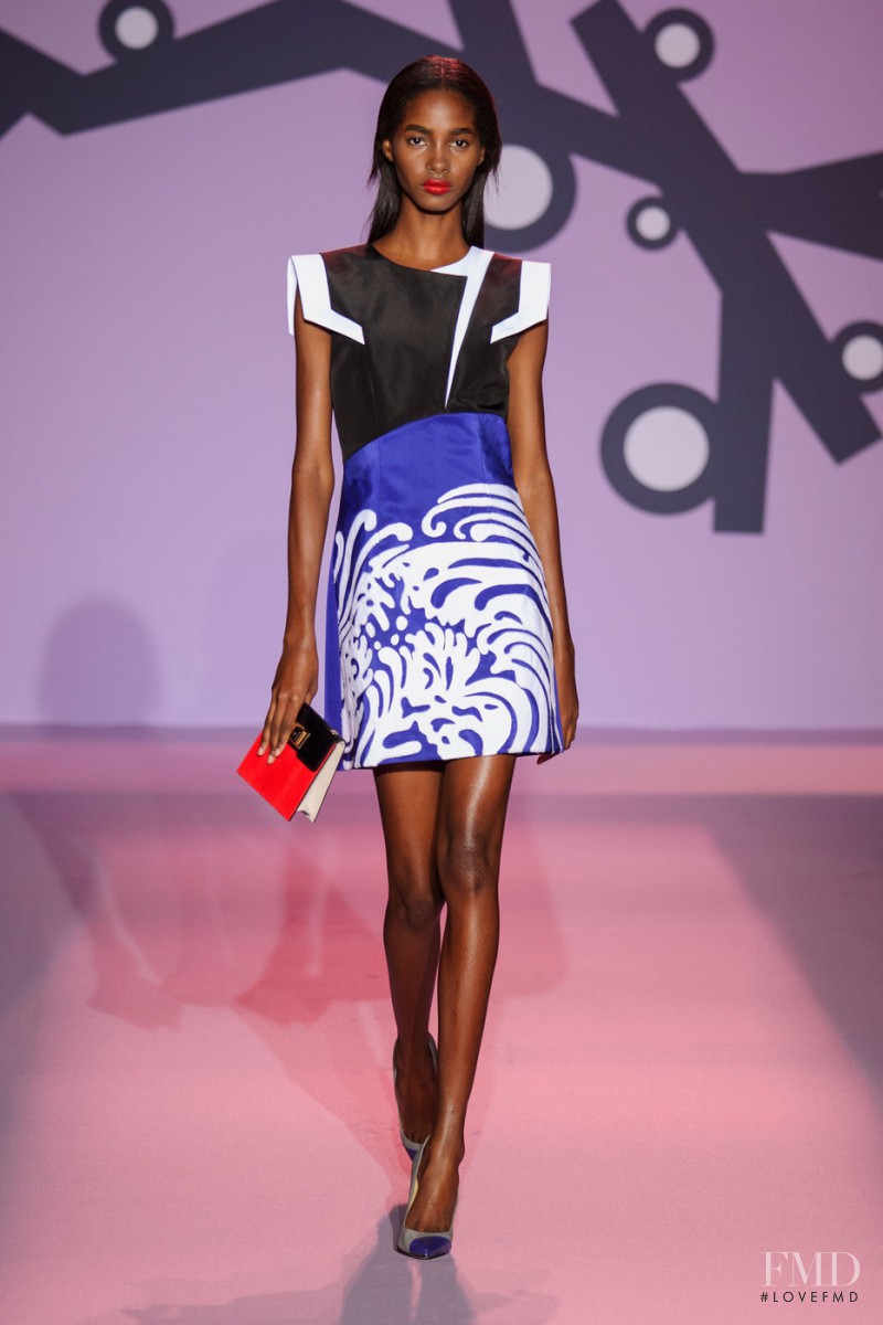 Tami Williams featured in  the Andrew Gn fashion show for Spring/Summer 2015