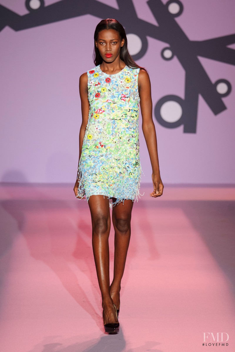 Kai Newman featured in  the Andrew Gn fashion show for Spring/Summer 2015