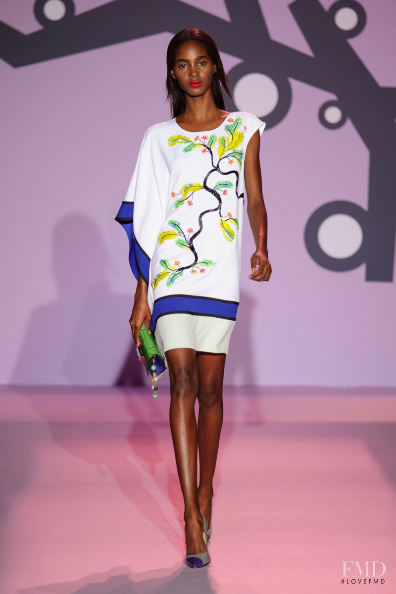Tami Williams featured in  the Andrew Gn fashion show for Spring/Summer 2015