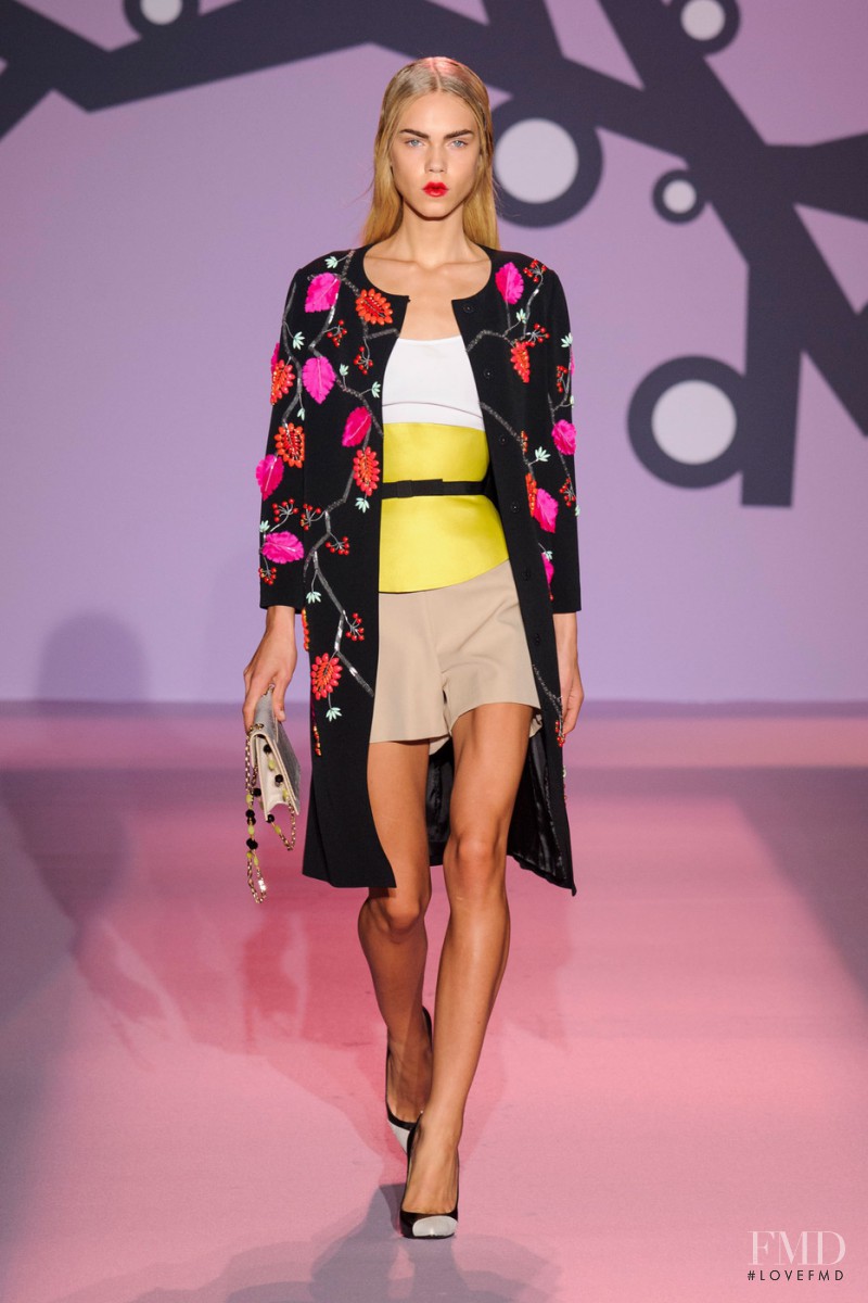 Line Brems featured in  the Andrew Gn fashion show for Spring/Summer 2015