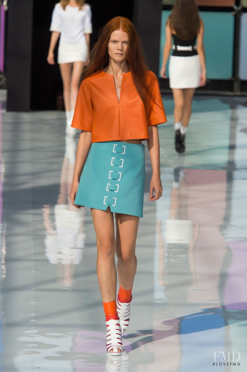 Irina Kravchenko featured in  the Maxime Simoëns fashion show for Spring/Summer 2015
