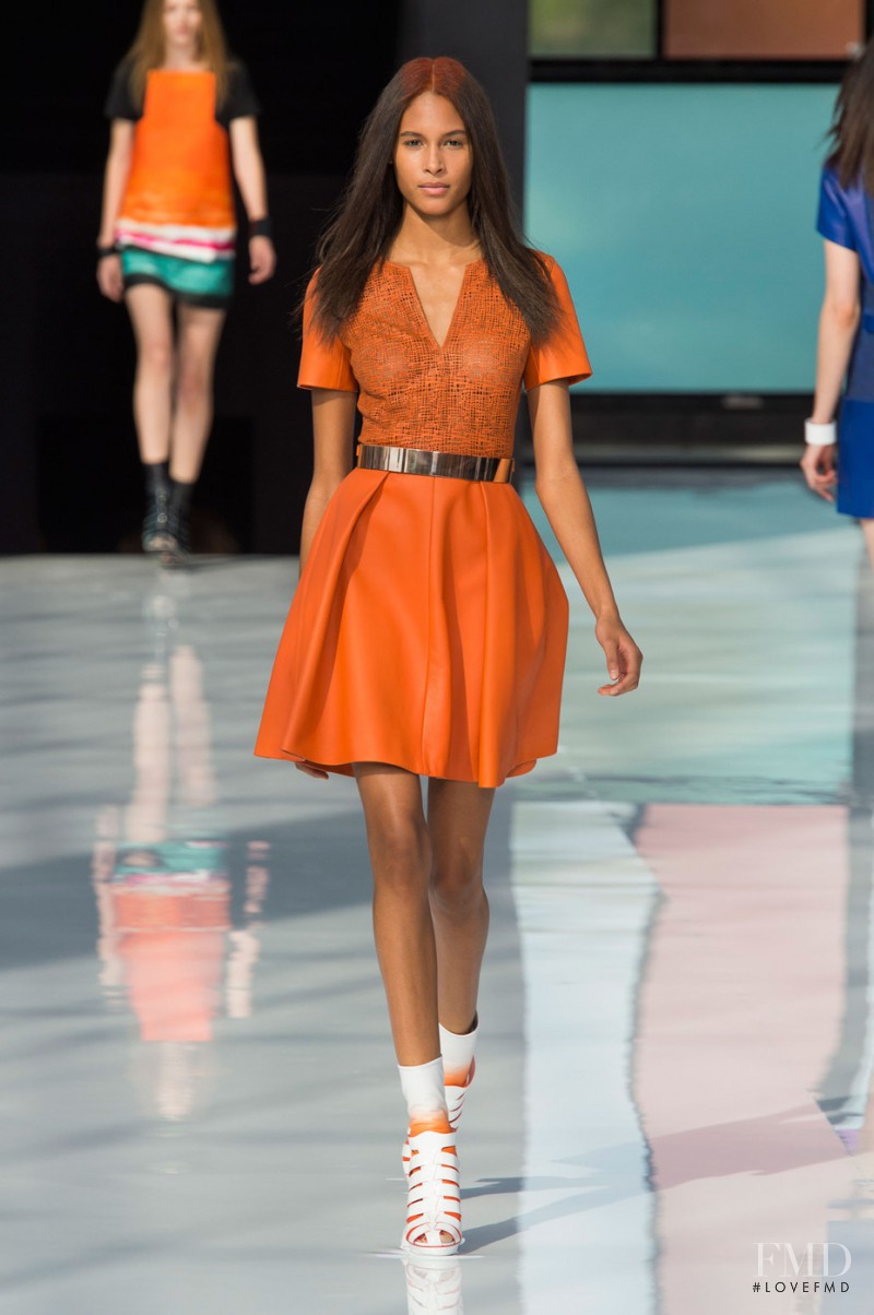 Cindy Bruna featured in  the Maxime Simoëns fashion show for Spring/Summer 2015