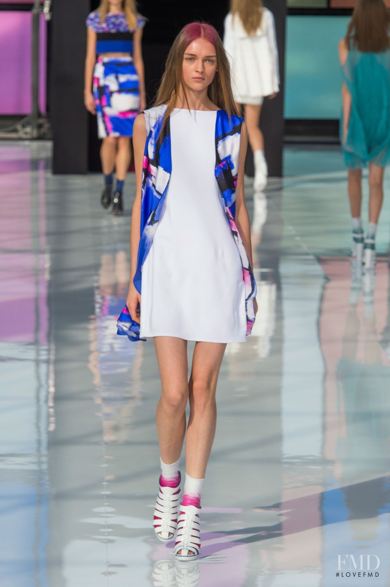 Daga Ziober featured in  the Maxime Simoëns fashion show for Spring/Summer 2015