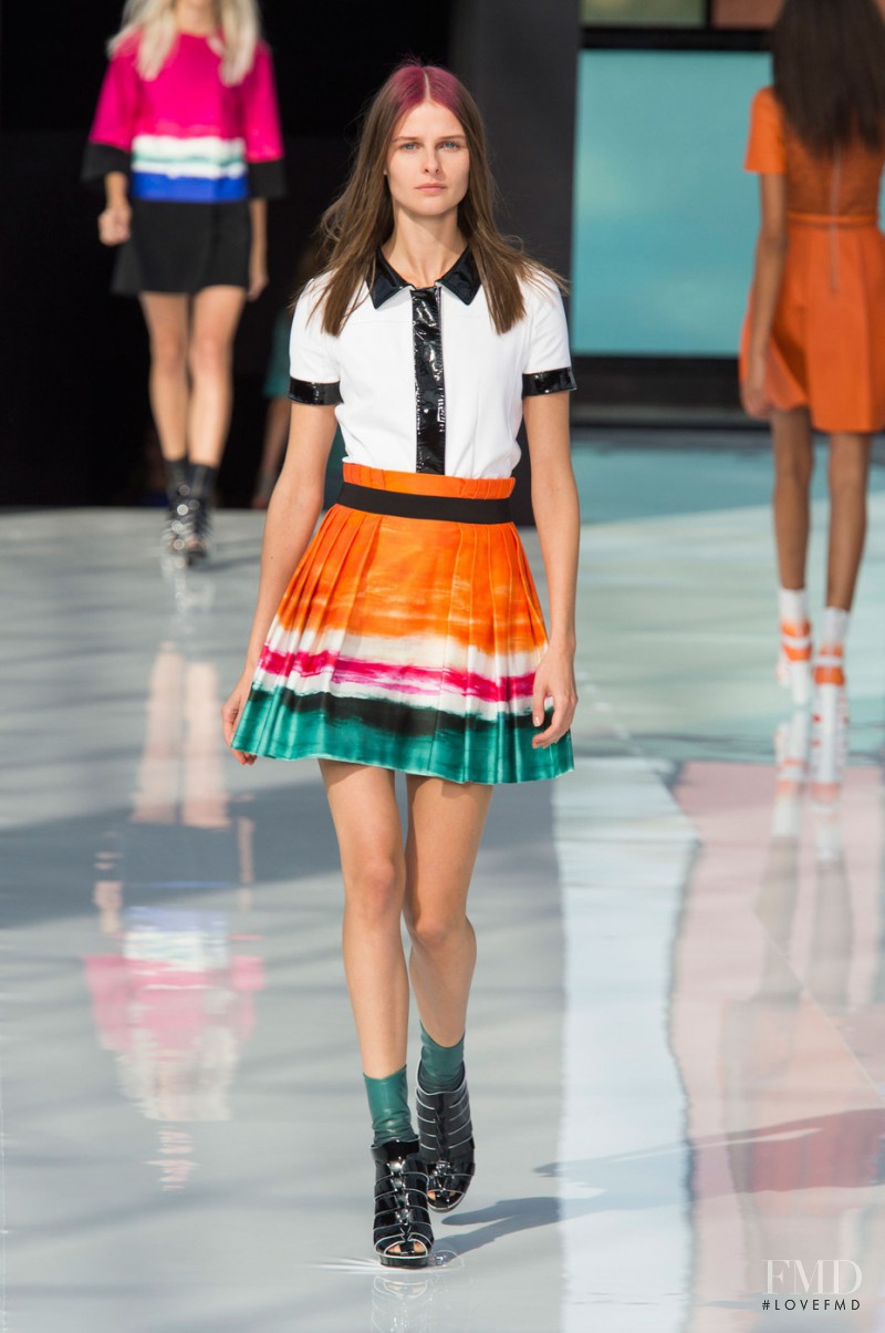 Vasilisa Pavlova featured in  the Maxime Simoëns fashion show for Spring/Summer 2015