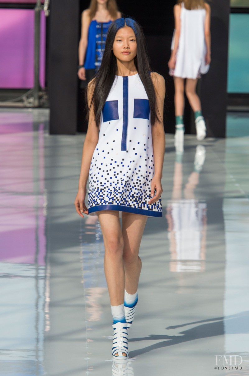 Chen Lin featured in  the Maxime Simoëns fashion show for Spring/Summer 2015