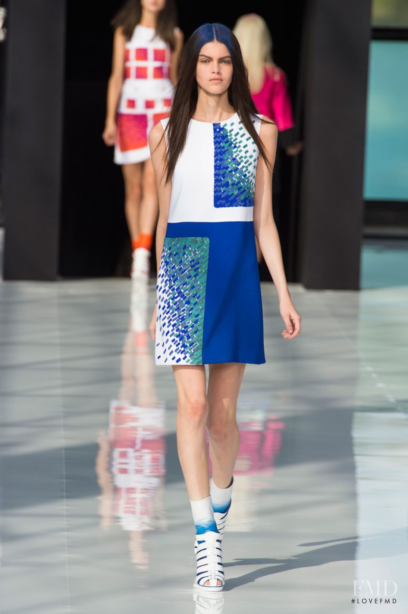 Kamila Hansen featured in  the Maxime Simoëns fashion show for Spring/Summer 2015