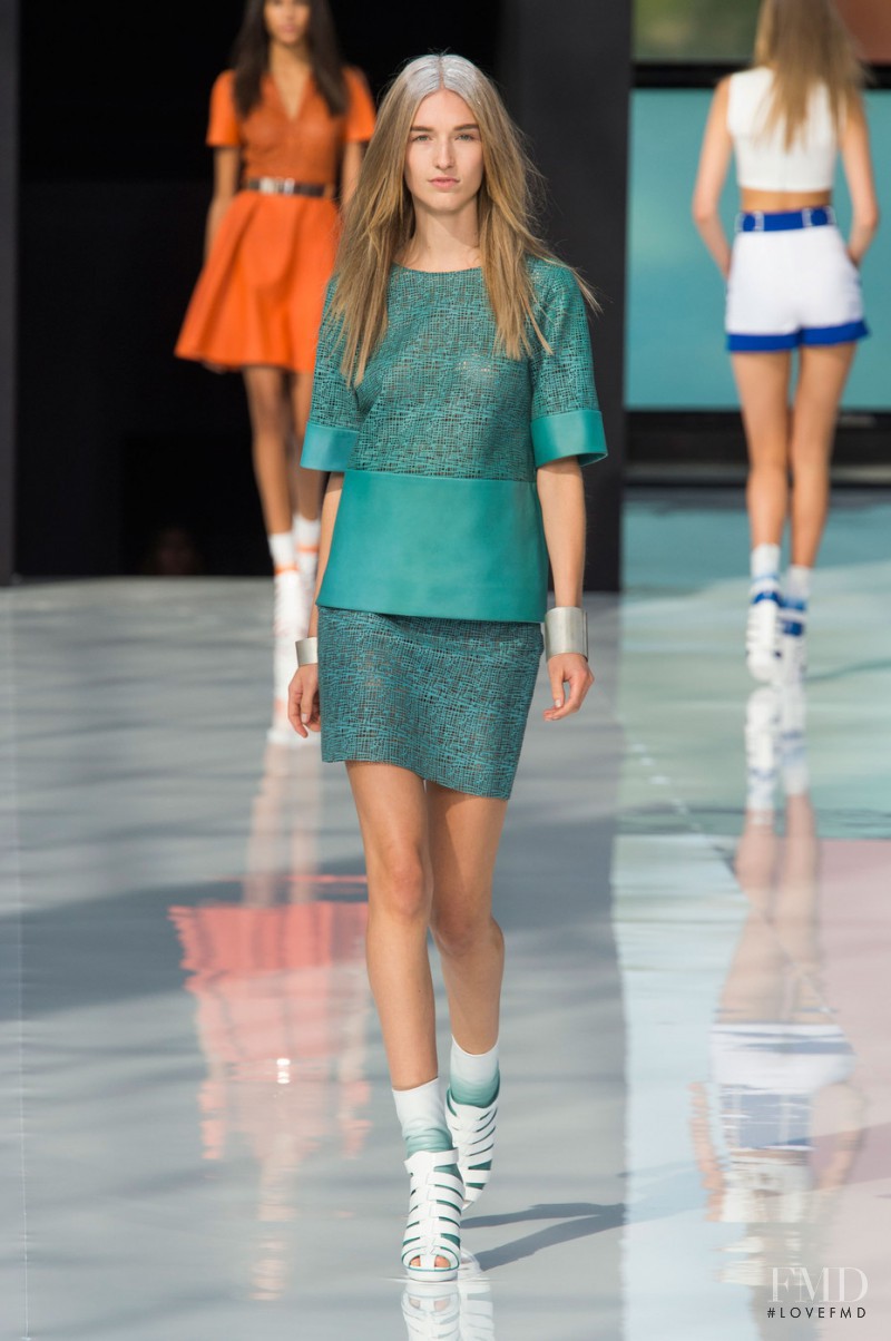 Manuela Frey featured in  the Maxime Simoëns fashion show for Spring/Summer 2015