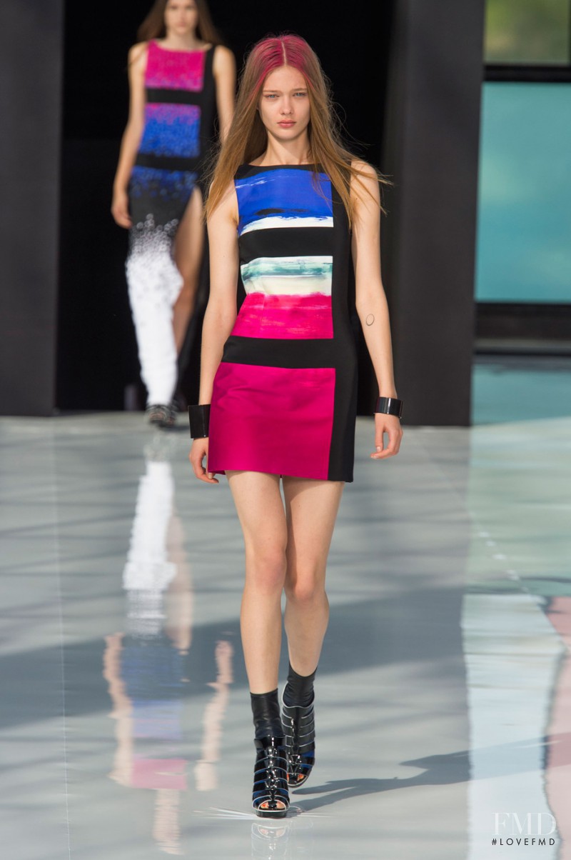 Tanya Katysheva featured in  the Maxime Simoëns fashion show for Spring/Summer 2015