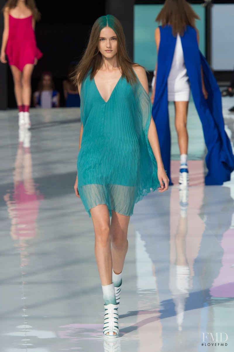 Jane Grybennikova featured in  the Maxime Simoëns fashion show for Spring/Summer 2015