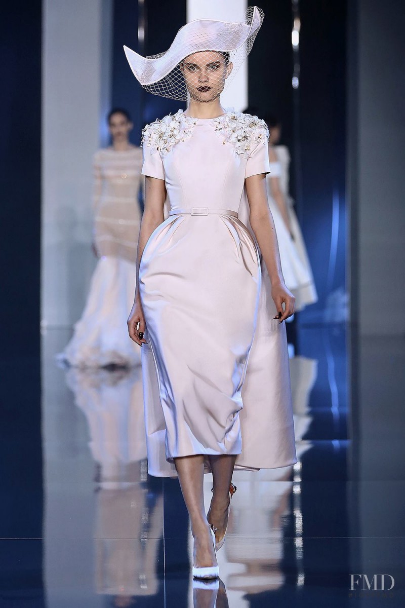 Daria Piotrowiak featured in  the Ralph & Russo fashion show for Autumn/Winter 2014