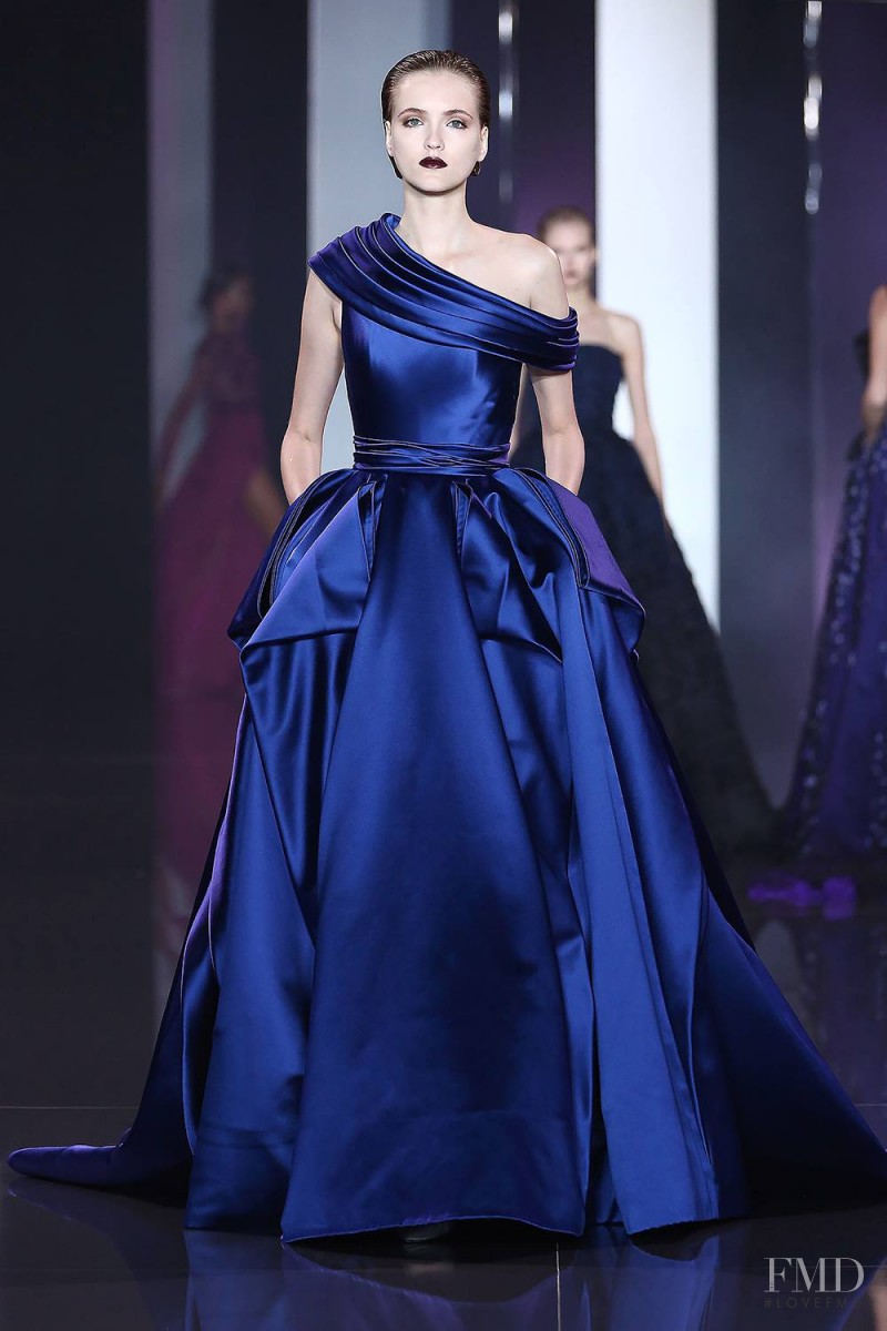 Jane Grybennikova featured in  the Ralph & Russo fashion show for Autumn/Winter 2014