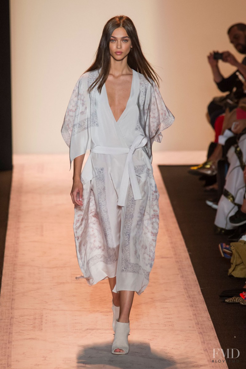 Zhenya Katava featured in  the BCBG By Max Azria fashion show for Spring/Summer 2015