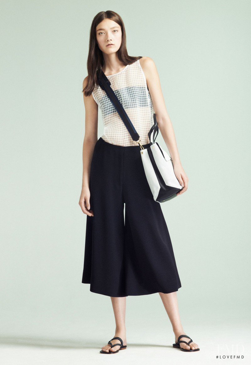 Yumi Lambert featured in  the Elizabeth & James lookbook for Spring/Summer 2015