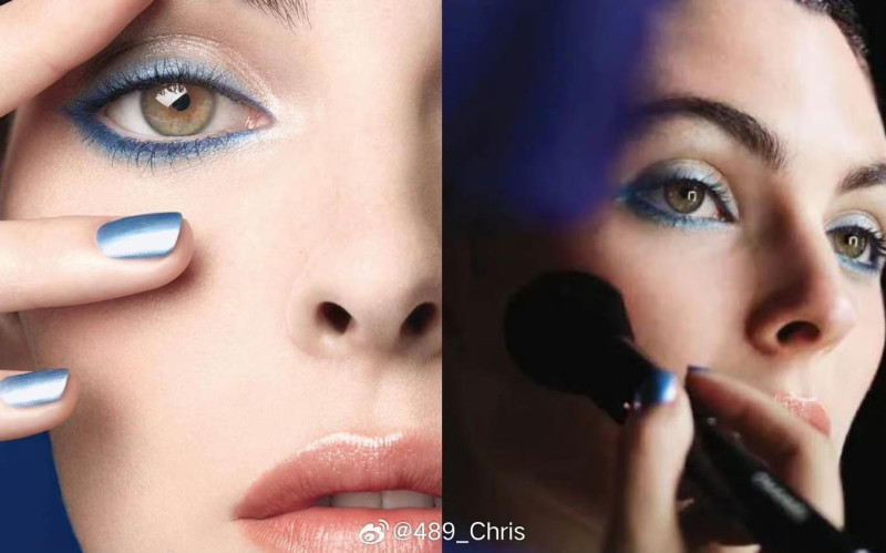 Vittoria Ceretti featured in  the Chanel Beauty advertisement for Spring 2024
