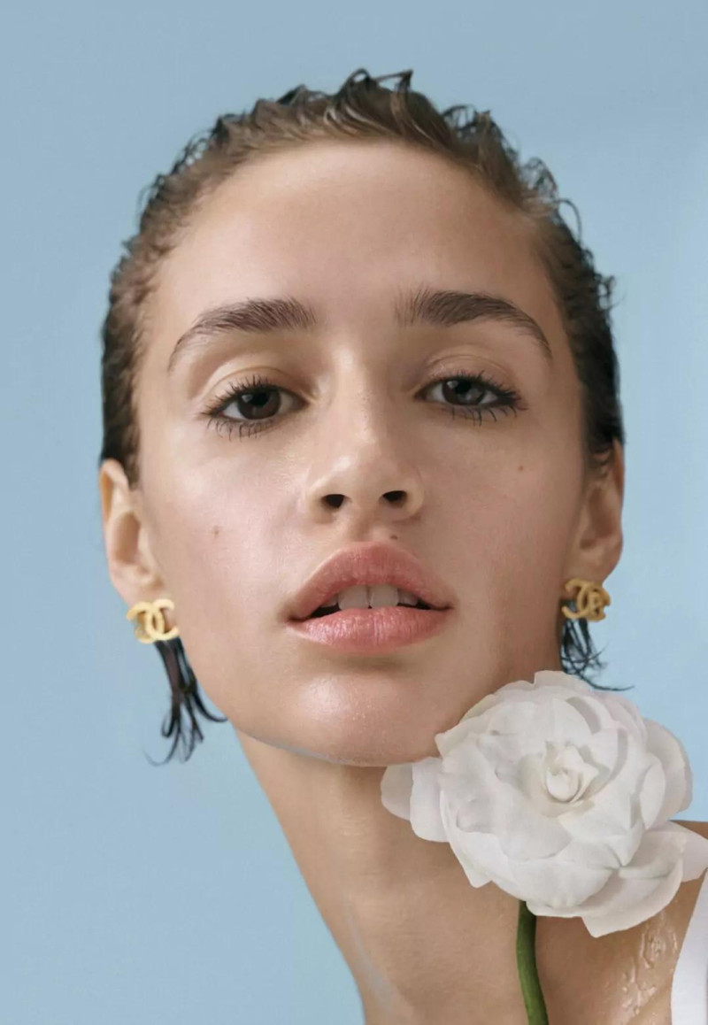 Quinn Elin Mora featured in  the Chanel Beauty Hydra Beauty advertisement for Spring/Summer 2024
