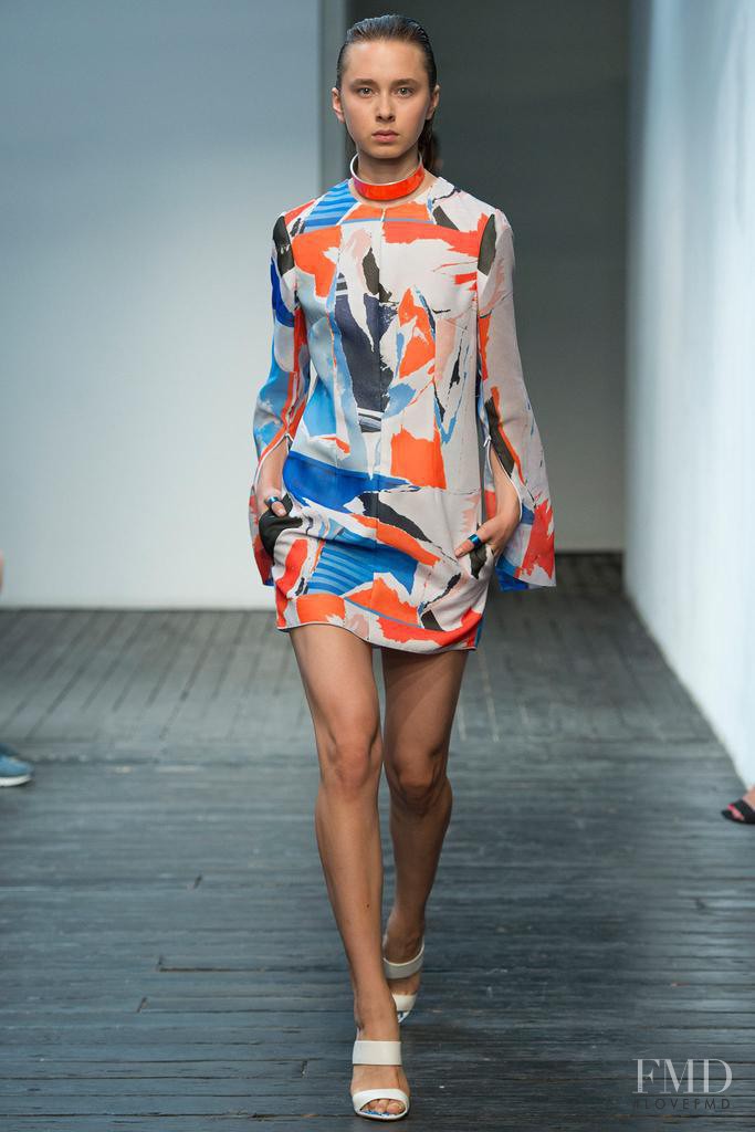 Melanie Culley featured in  the Dion Lee fashion show for Spring/Summer 2015
