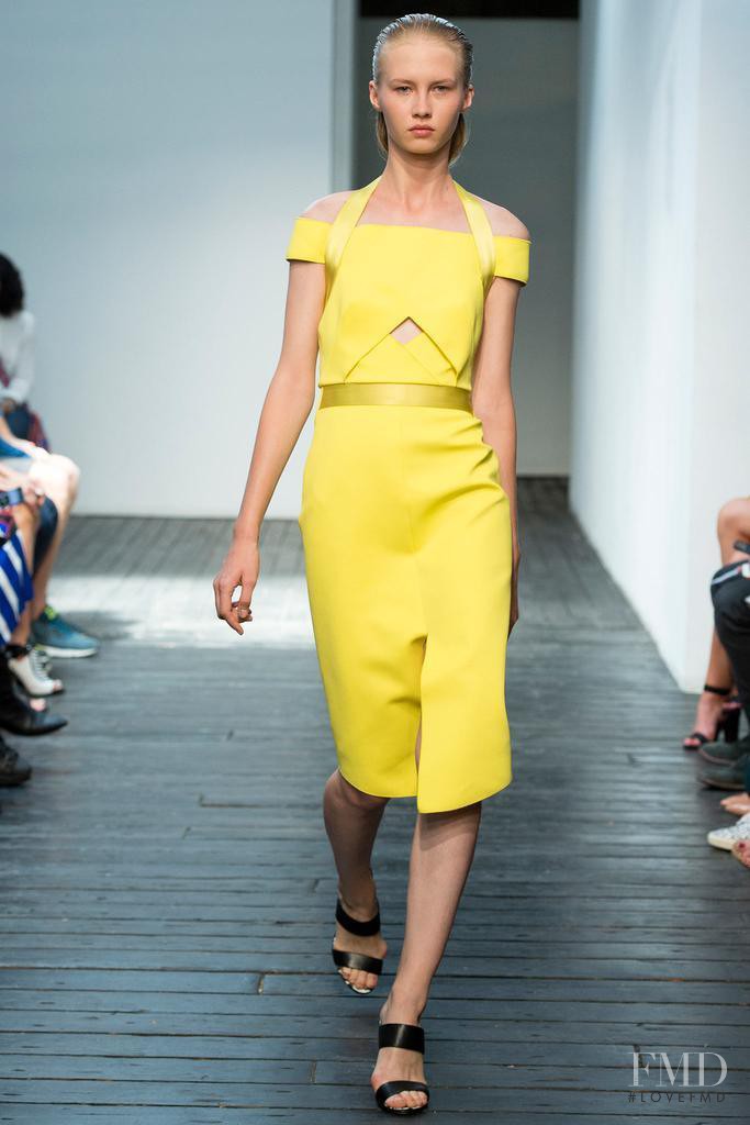 Alexandra Titarenko featured in  the Dion Lee fashion show for Spring/Summer 2015