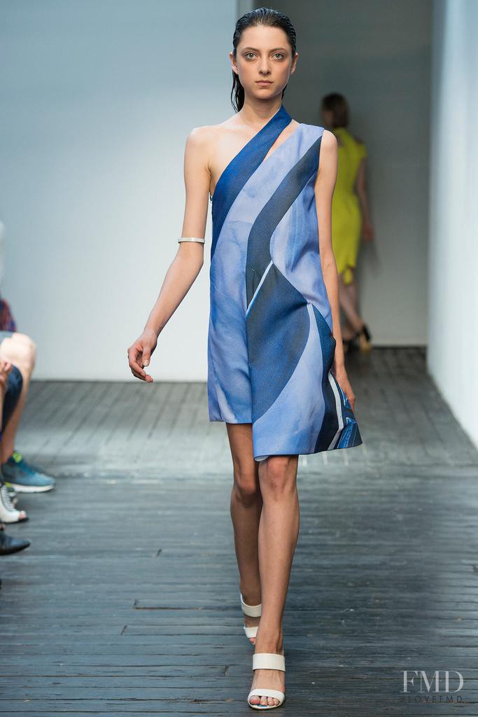 Sarah Engelland featured in  the Dion Lee fashion show for Spring/Summer 2015