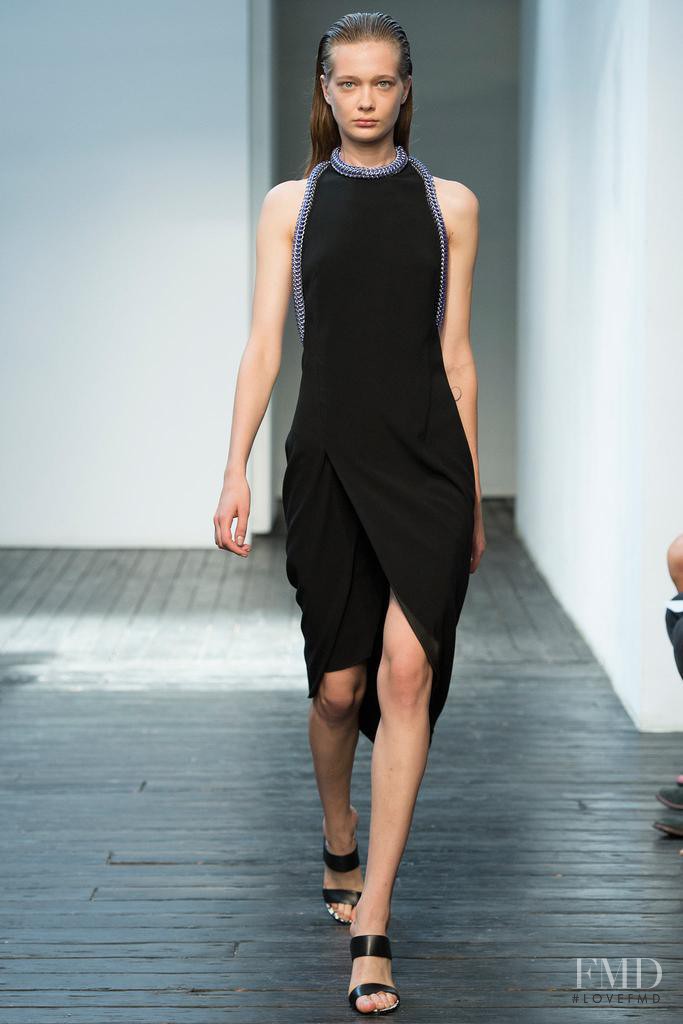 Tanya Katysheva featured in  the Dion Lee fashion show for Spring/Summer 2015