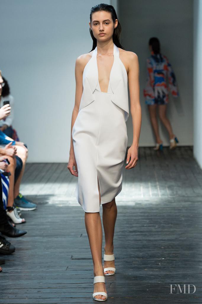 Bruna Ludtke featured in  the Dion Lee fashion show for Spring/Summer 2015