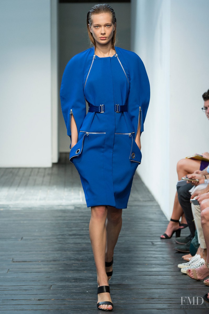 Tanya Katysheva featured in  the Dion Lee fashion show for Spring/Summer 2015
