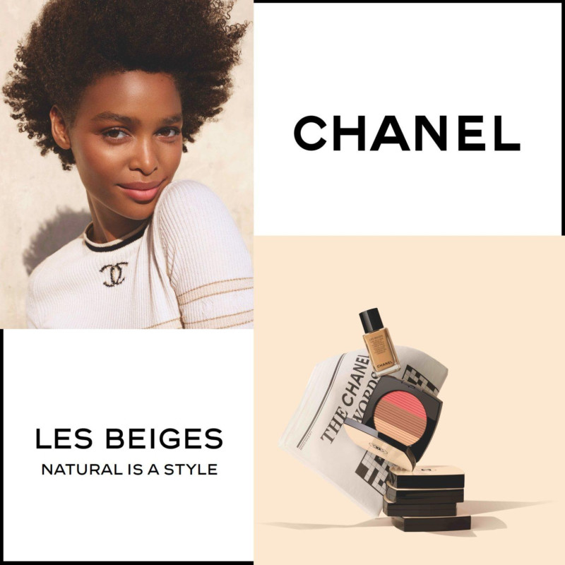 Blesnya Minher featured in  the Chanel Beauty Natural is a style advertisement for Summer 2024