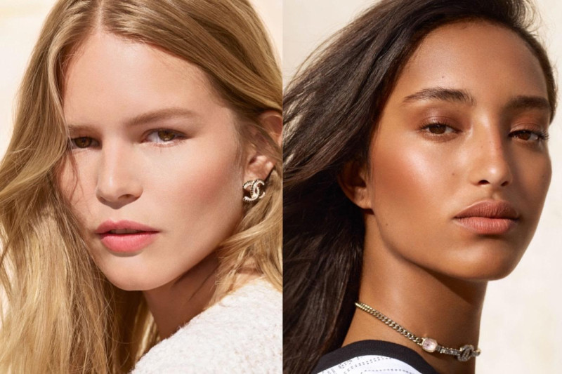 Anna Ewers featured in  the Chanel Beauty Natural is a style advertisement for Summer 2024