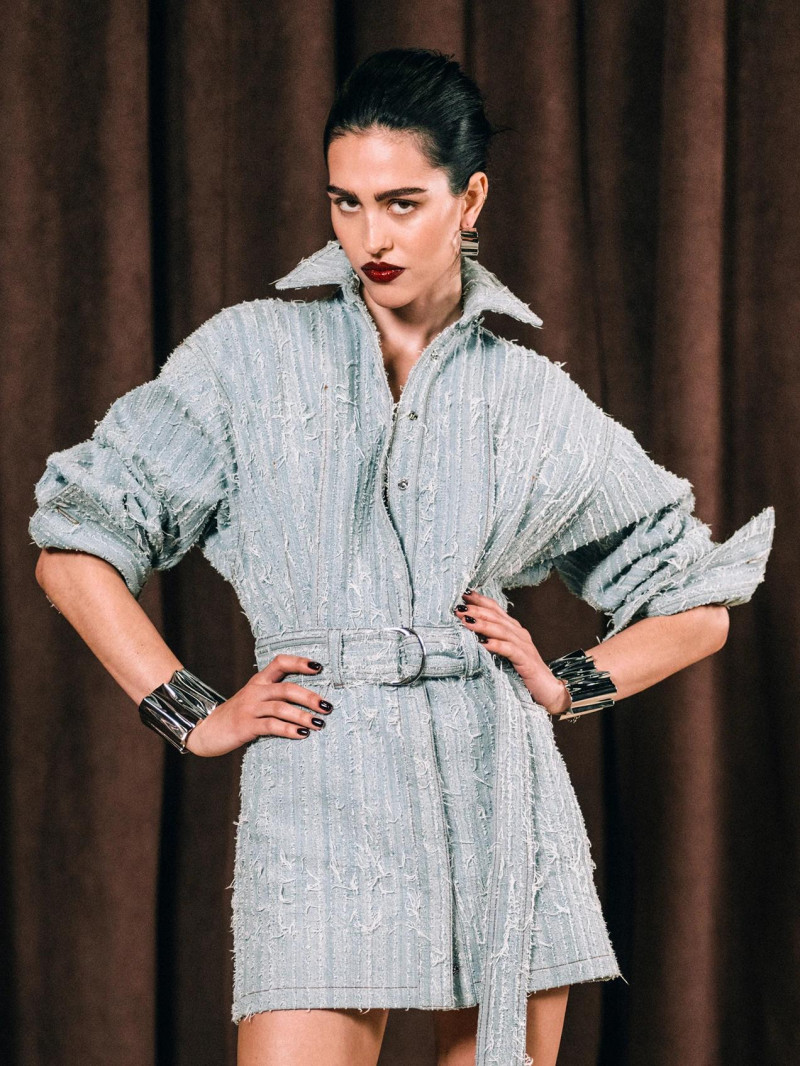 Amelia Gray Hamlin featured in  the Ferrari advertisement for Spring/Summer 2025