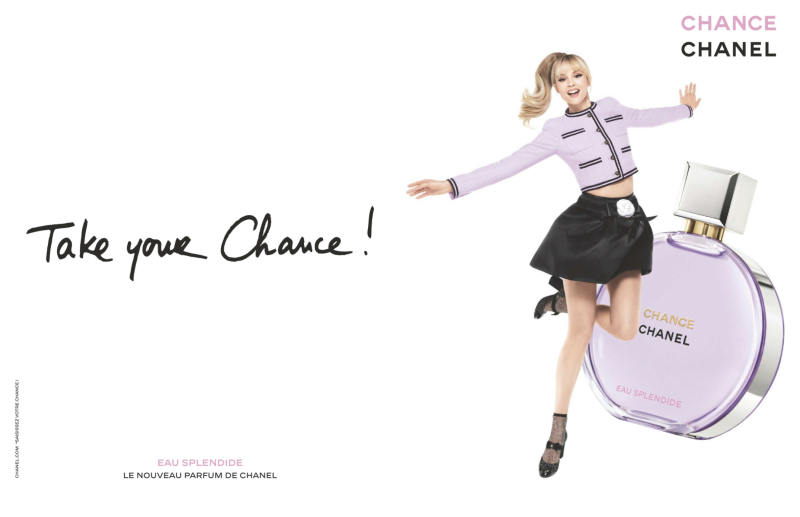 Chanel Parfums Chance Eau Splendide Fragrance advertisement for Spring/Summer 2025