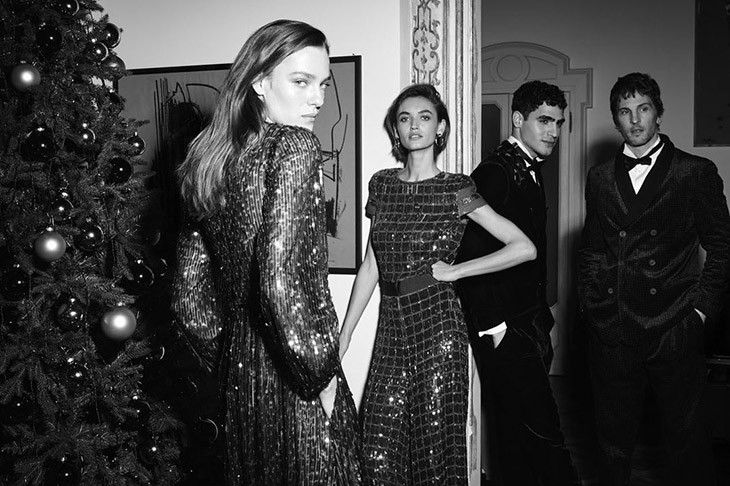 Beatrice Brusco featured in  the Giorgio Armani Gift advertisement for Holiday 2020