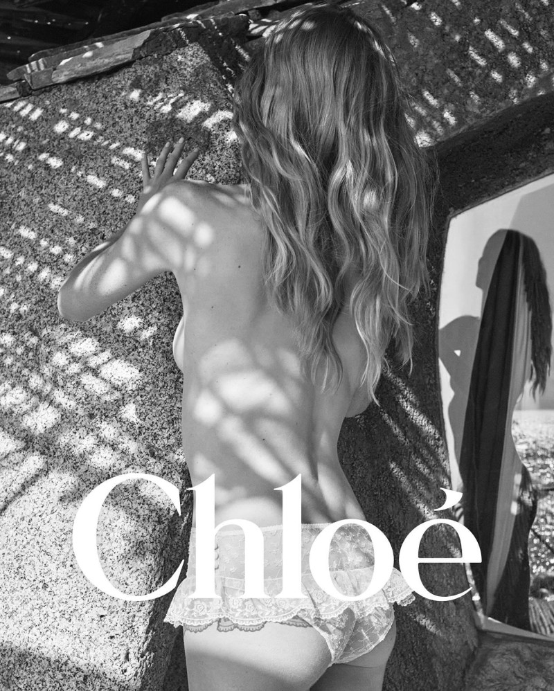 Rianne Van Rompaey featured in  the Chloe advertisement for Spring/Summer 2025